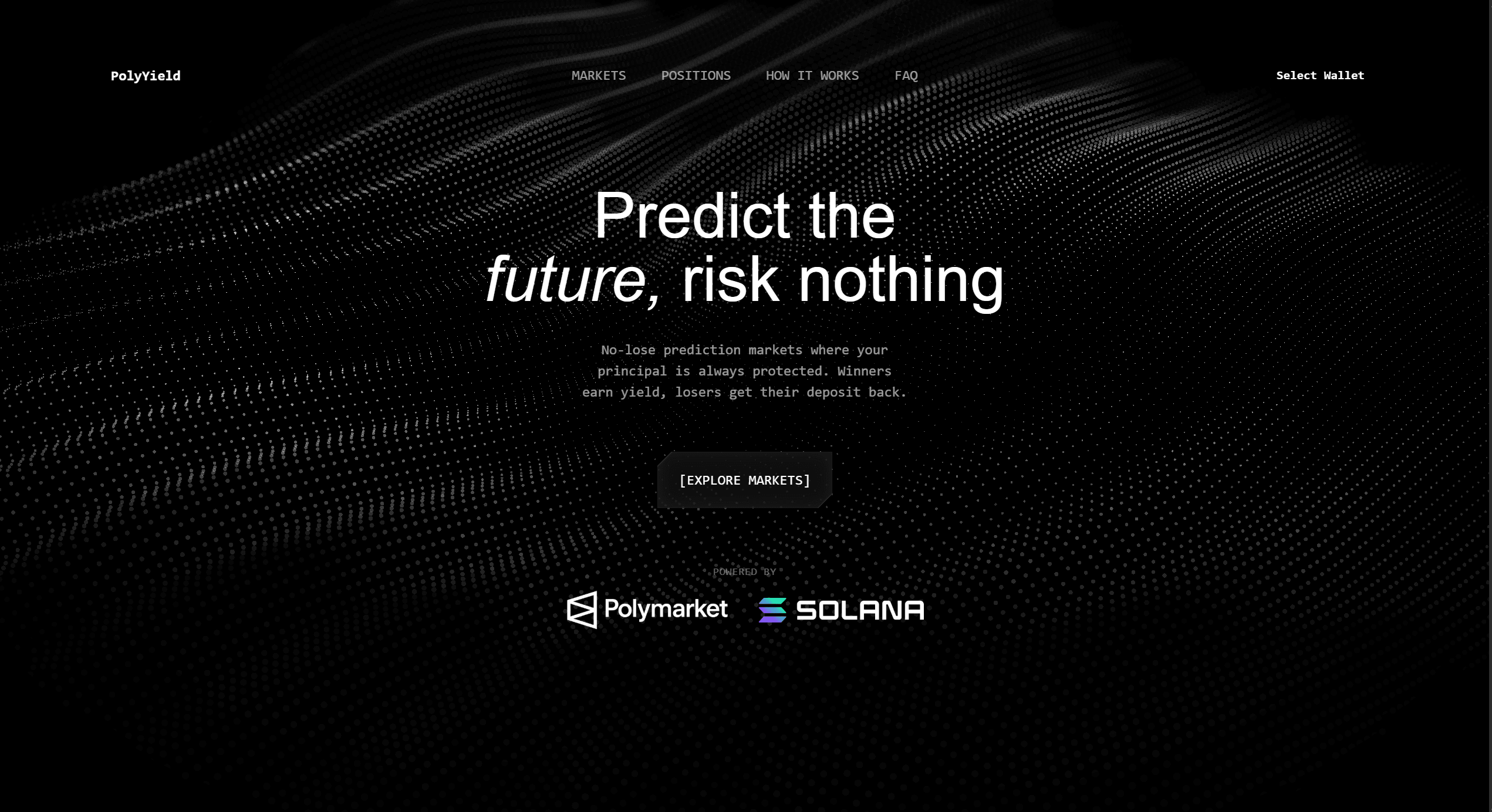 PolyYield landing page