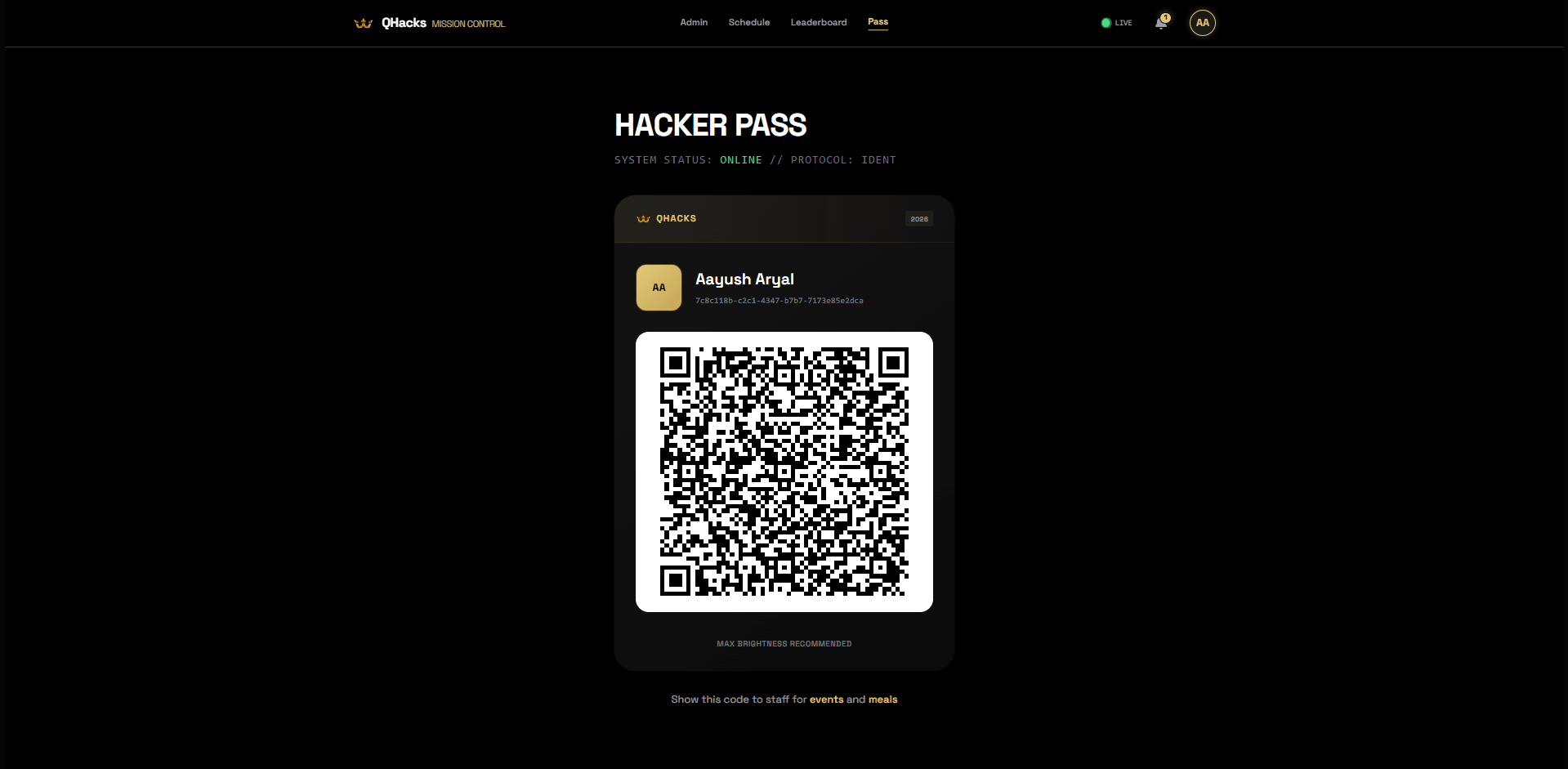 Dashboard overview